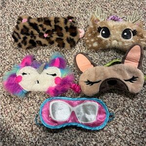 Cute Animal and Unicorn Sleep Masks Set